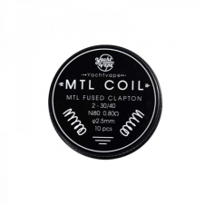 Coil MTL Fused Clapton 2-30/40 Ni80 0,8ohm - 2,5mm (10 PCS) - Vbar.it