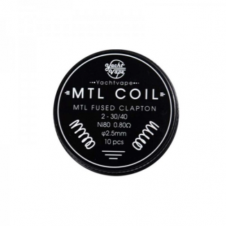 Coil MTL Fused Clapton 2-30/40 Ni80 0,8ohm - 2,5mm (10 PCS) - Vbar.it