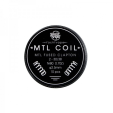 Coil MTL Fused Clapton 2-30/38 Ni80 0,7ohm - 2,5mm (10 PCS) - Vbar.it