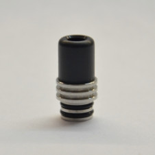 Combi POM/Inox Drip Tip Black - Vape Systems - vbar.it