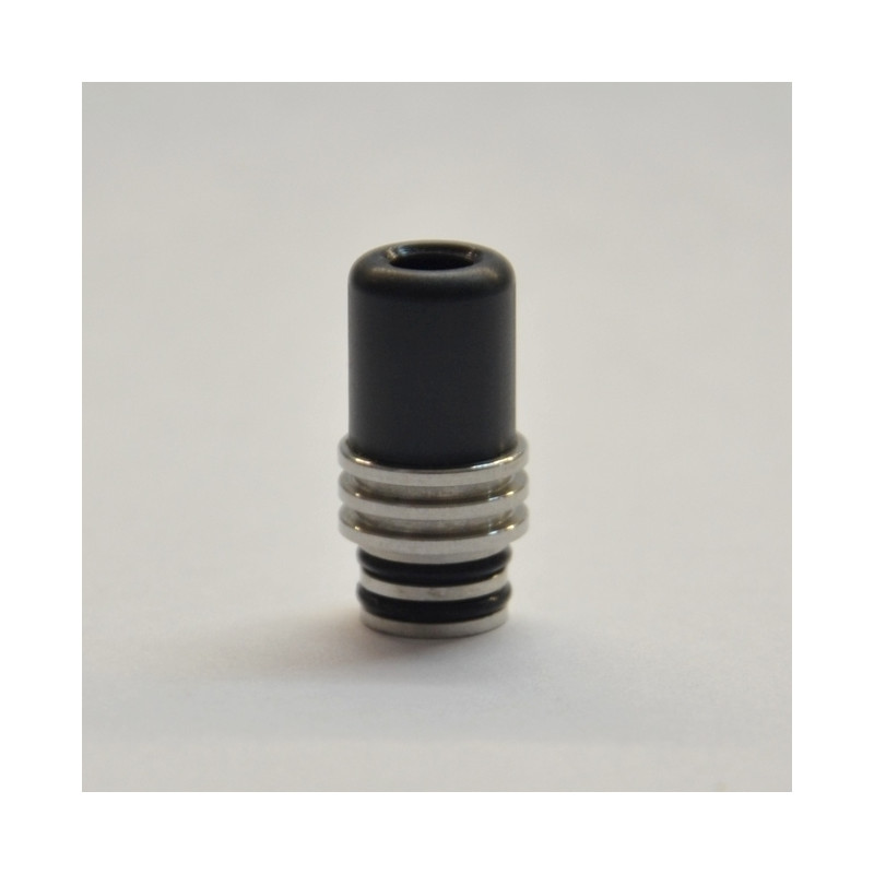 Combi POM/Inox Drip Tip Black - Vape Systems - vbar.it