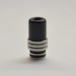 Combi POM/Inox Drip Tip Black - Vape Systems - vbar.it
