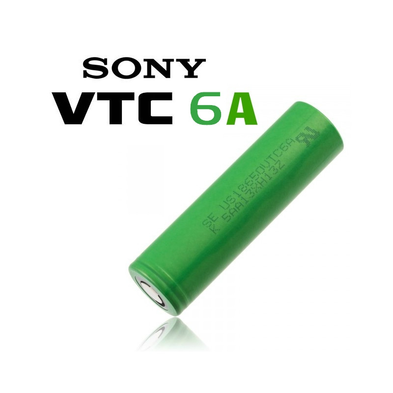 Battery VTC6A 18650 Flat Top 3000mAh - 30A (1 piece) - vbar.it